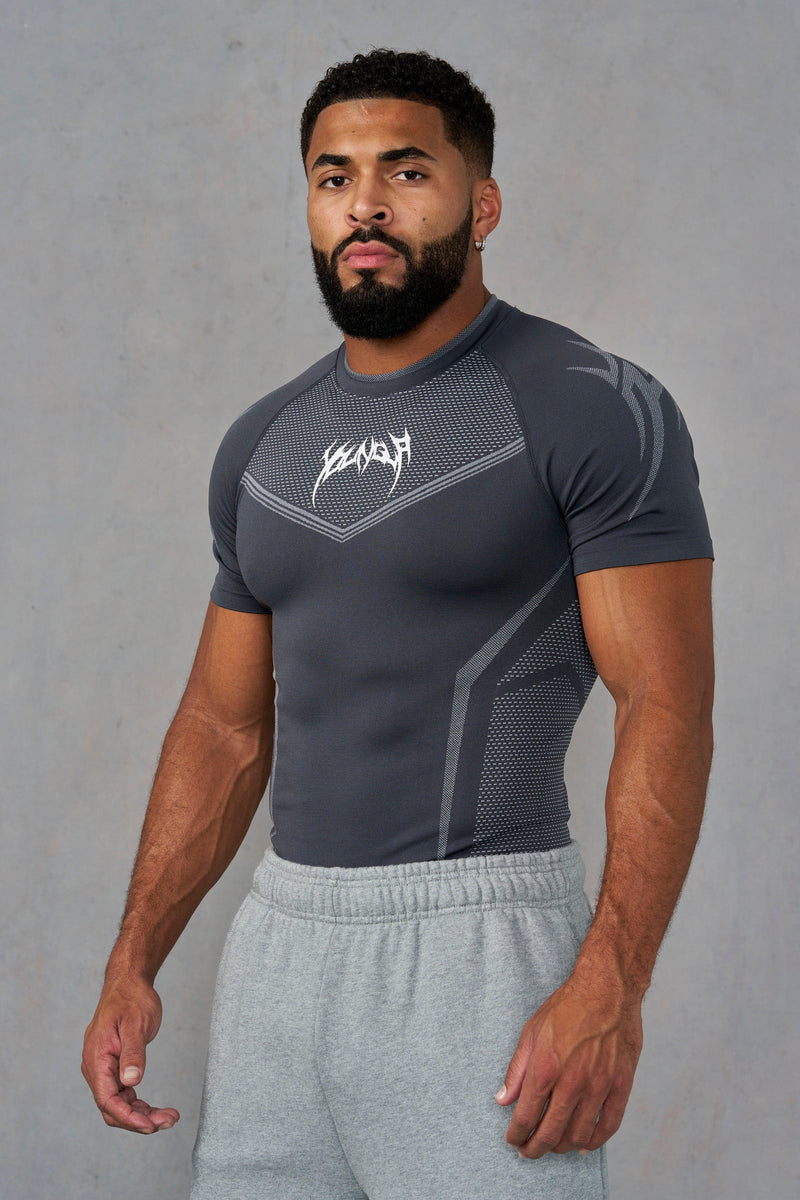 Warrior X Compression Tees - Grey
