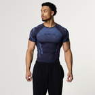 TRIBAL COMPRESSION NAVY SHORT SLEEVE T SHIRT