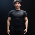 Slate Compression Tee  Short Slevees ( Black )