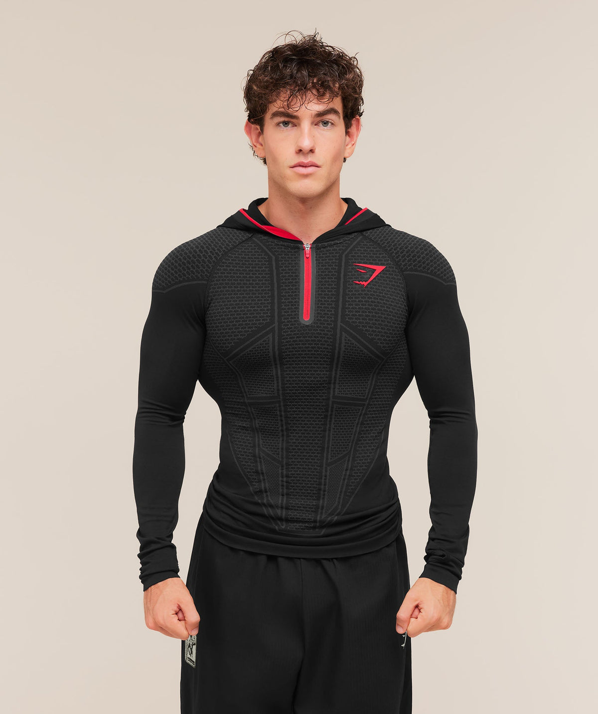 Onyx V1 Red Compression Hoodie