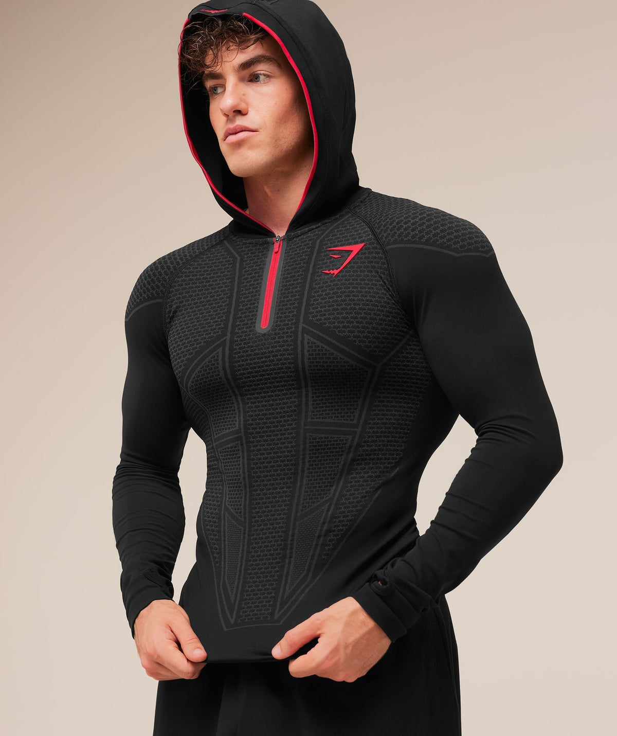 Onyx V1 Red Compression Hoodie