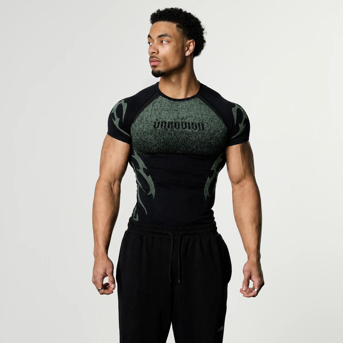 TRIBAL COMPRESSION MINT SHORT SLEEVE T SHIRT - 1