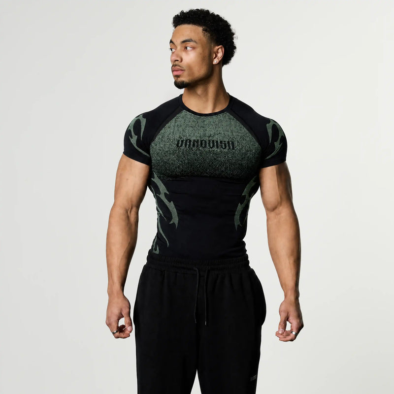 TRIBAL COMPRESSION MINT SHORT SLEEVE T SHIRT
