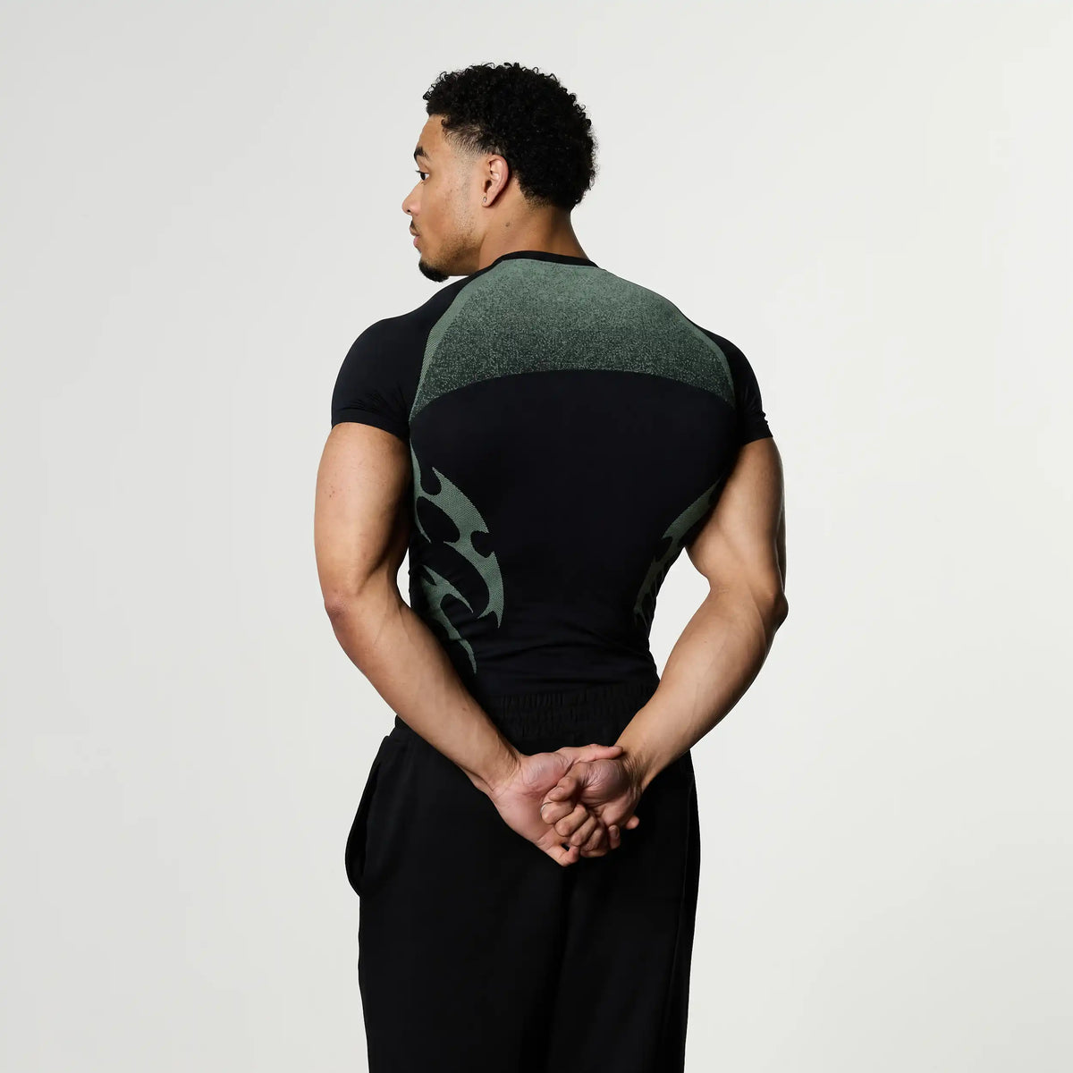 TRIBAL COMPRESSION MINT SHORT SLEEVE T SHIRT - 2