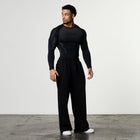 TRIBAL COMPRESSION BLACK LONG SLEEVE T SHIRT - 5
