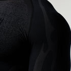 TRIBAL COMPRESSION BLACK LONG SLEEVE T SHIRT - 3