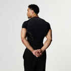 TRIBAL COMPRESSION BLACK SHORT SLEEVE T SHIRT - 2