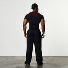 TRIBAL COMPRESSION BLACK AND RED SHORT SLEEVE T SHIRT