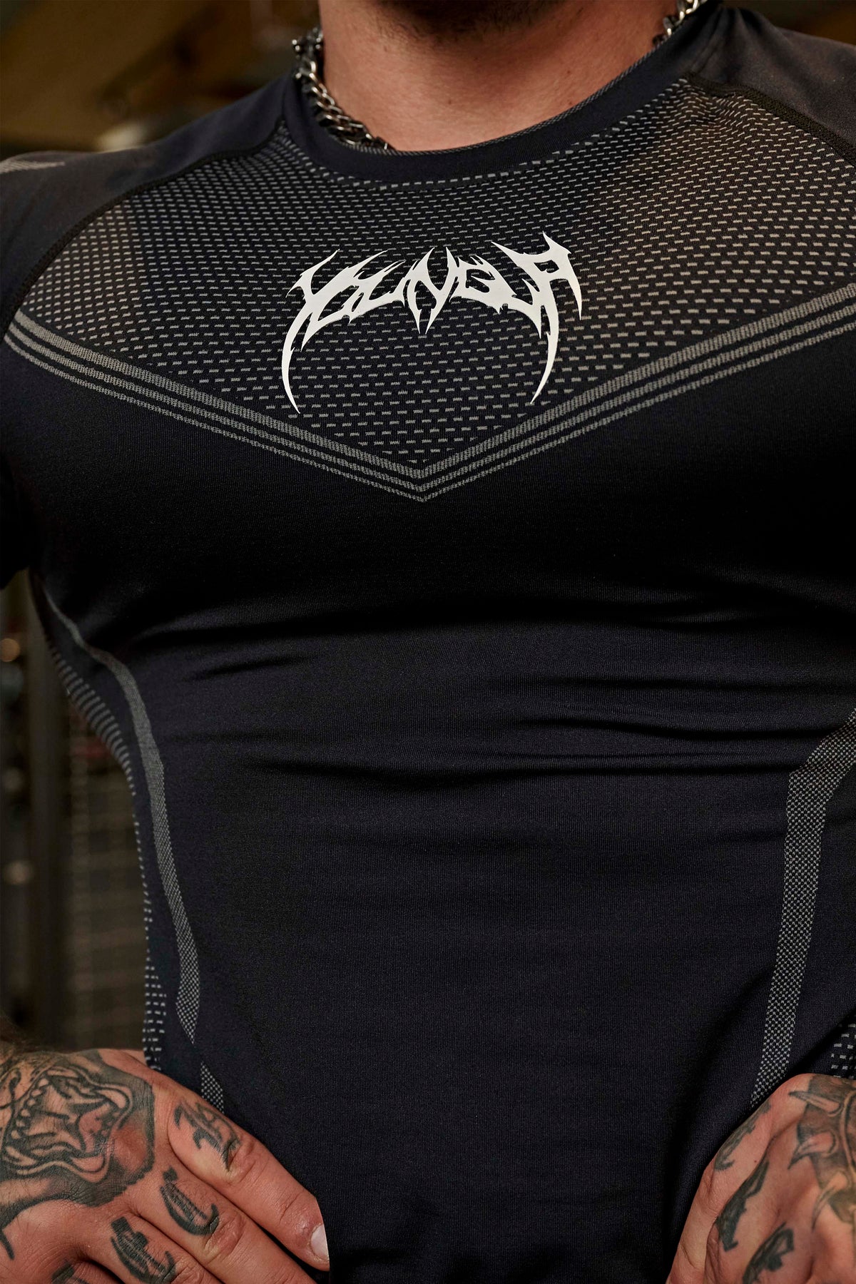 Warrior X Compression Tees - Black & Red - High Definition View 2