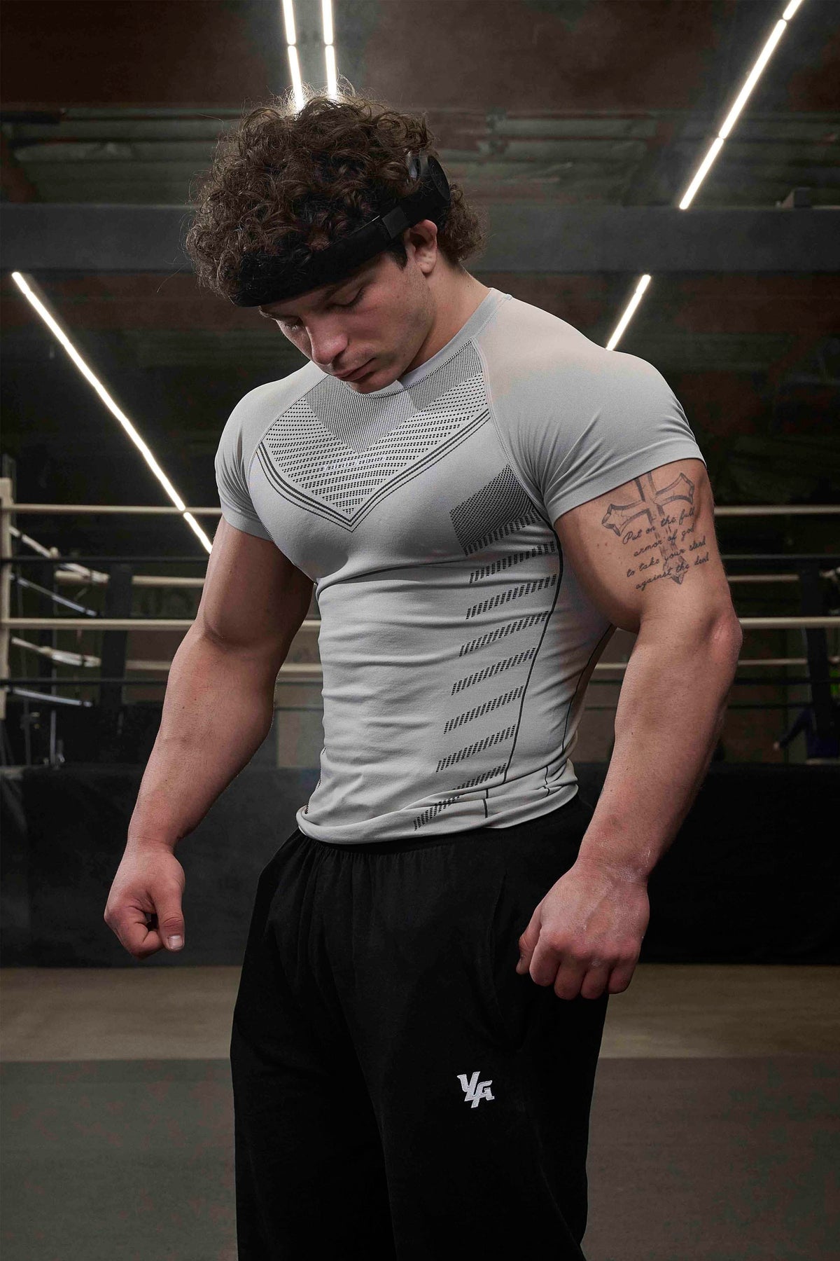 Superhero Compression Tees - Cement Shade - High Definition View 1