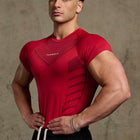 Superhero Compression Tees - Red - High Definition View 1