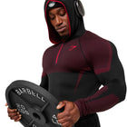 Onyx 5.0 Seamless Hoodie - Black/Carmine Red