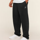 Gymshark Crest Straight Leg Joggers Black