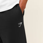 Gymshark Crest Straight Leg Joggers Black