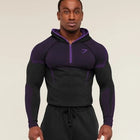 Onyx 5.0 Seamless Hoodie Black/Athletic Purple